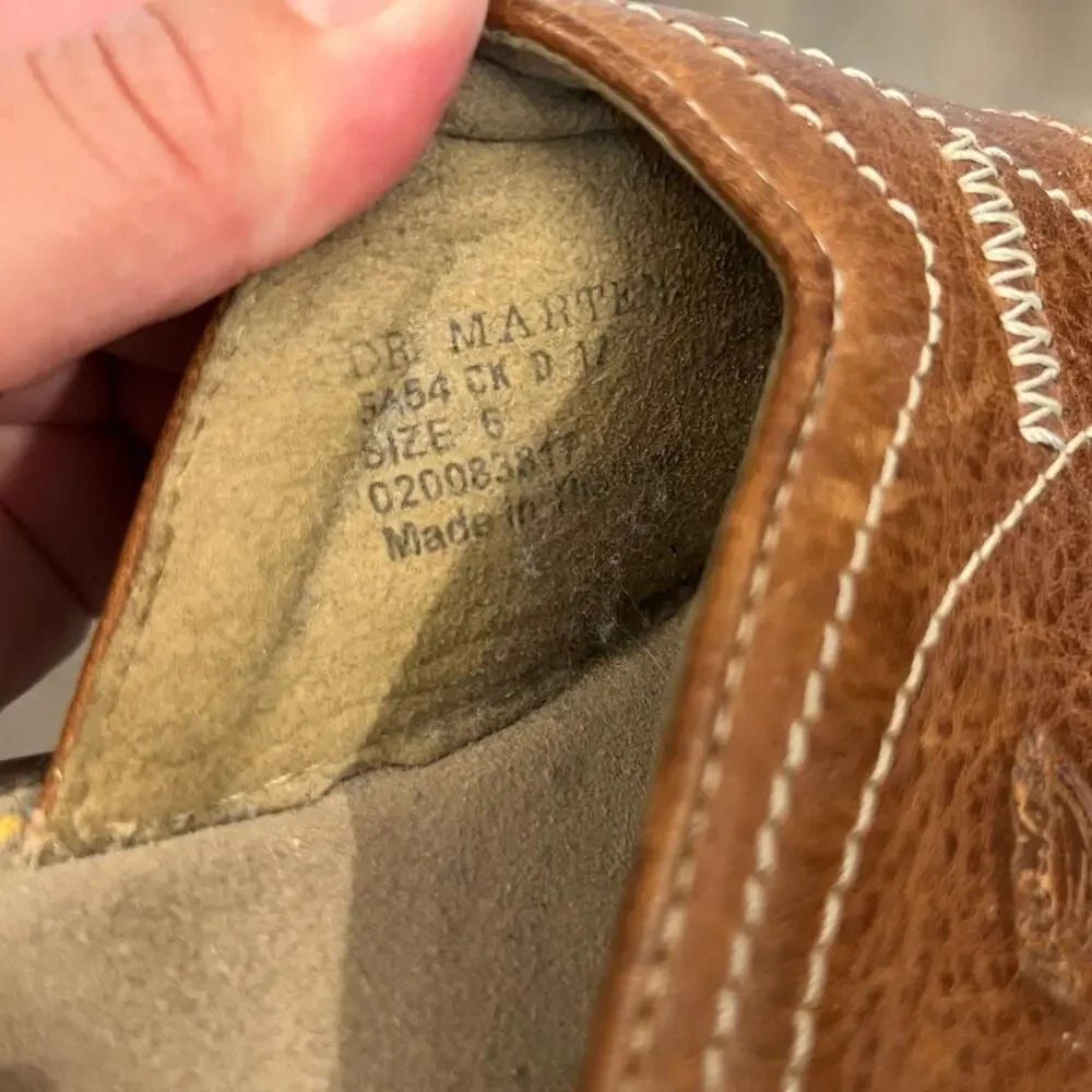 Vtg Dr. Martens Brown Leather Thong AirWair Sandals